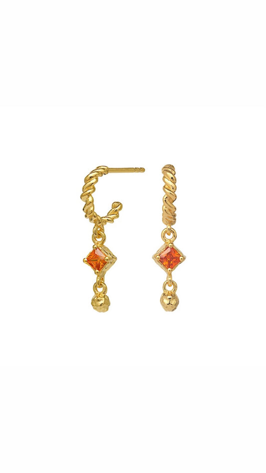 Coco earrings 18 carat gold plated